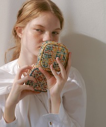 EFOLE | ツイード スクエア ミニ ポーチ(エコバッグ/サブバッグ)