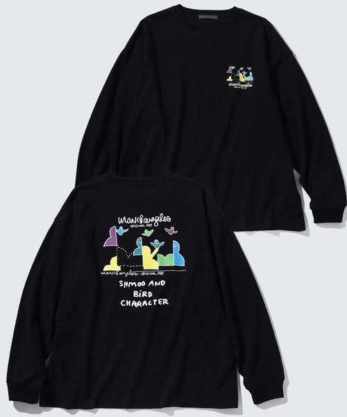 Mark Gonzales(マーク・ゴンザレス)の「【Mark Gonzales/マーク ゴンザレス】アートワークデザイン ビッグシルエットロングスリーブシャツ(Tシャツ/カットソー・メンズ・ブラック系1/ベージュ系2/ブラック系3/ブルー系3/ブルー系1/ホワイト系1/ホワイト系2/ベージュ系1/ブラック系2/ブルー系2/ホワイト系3/ベージュ系3・M/L/XL)」の4枚目の写真