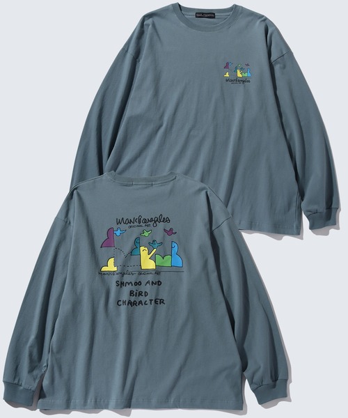 Mark Gonzales(マーク・ゴンザレス)の「【Mark Gonzales/マーク ゴンザレス】アートワークデザイン ビッグシルエットロングスリーブシャツ(Tシャツ/カットソー・メンズ・ブラック系1/ベージュ系2/ブラック系3/ブルー系3/ブルー系1/ホワイト系1/ホワイト系2/ベージュ系1/ブラック系2/ブルー系2/ホワイト系3/ベージュ系3・M/L/XL)」の10枚目の写真