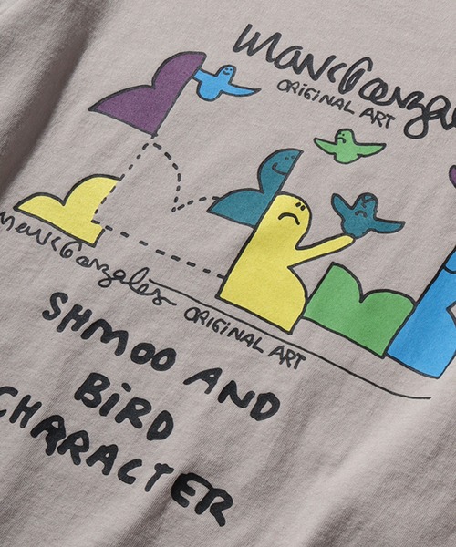 Mark Gonzales(マーク・ゴンザレス)の「【Mark Gonzales/マーク ゴンザレス】アートワークデザイン ビッグシルエットロングスリーブシャツ(Tシャツ/カットソー・メンズ・ブラック系1/ベージュ系2/ブラック系3/ブルー系3/ブルー系1/ホワイト系1/ホワイト系2/ベージュ系1/ブラック系2/ブルー系2/ホワイト系3/ベージュ系3・M/L/XL)」の13枚目の写真