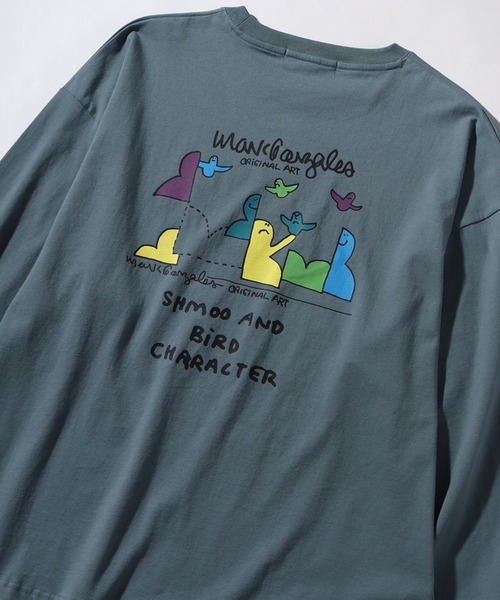 Mark Gonzales(マーク・ゴンザレス)の「【Mark Gonzales/マーク ゴンザレス】アートワークデザイン ビッグシルエットロングスリーブシャツ(Tシャツ/カットソー・メンズ・ブラック系1/ベージュ系2/ブラック系3/ブルー系3/ブルー系1/ホワイト系1/ホワイト系2/ベージュ系1/ブラック系2/ブルー系2/ホワイト系3/ベージュ系3・M/L/XL)」の16枚目の写真