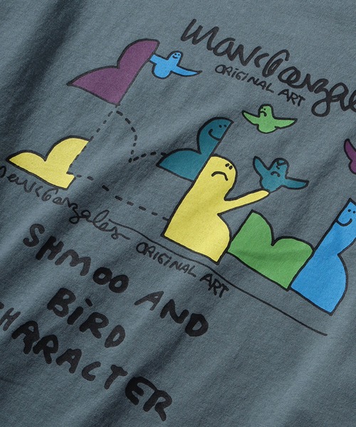 Mark Gonzales(マーク・ゴンザレス)の「【Mark Gonzales/マーク ゴンザレス】アートワークデザイン ビッグシルエットロングスリーブシャツ(Tシャツ/カットソー・メンズ・ブラック系1/ベージュ系2/ブラック系3/ブルー系3/ブルー系1/ホワイト系1/ホワイト系2/ベージュ系1/ブラック系2/ブルー系2/ホワイト系3/ベージュ系3・M/L/XL)」の17枚目の写真
