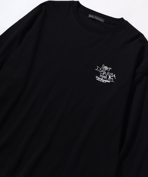 Mark Gonzales(マーク・ゴンザレス)の「【Mark Gonzales/マーク ゴンザレス】アートワークデザイン ビッグシルエットロングスリーブシャツ(Tシャツ/カットソー・メンズ・ブラック系1/ベージュ系2/ブラック系3/ブルー系3/ブルー系1/ホワイト系1/ホワイト系2/ベージュ系1/ブラック系2/ブルー系2/ホワイト系3/ベージュ系3・M/L/XL)」の21枚目の写真