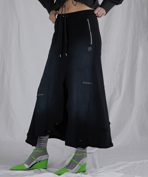 PRANK PROJECT（プランクプロジェクト）の「スウェットマキシスカート / Sweatshirt Maxi Skirt（スカート・レディース・グレー/チャコールグレー/ブラック・36/38）」の8枚目の写真