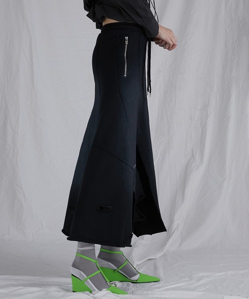 アウトシームスウェットマキシスカート/Outseam Sweatshirt Maxi