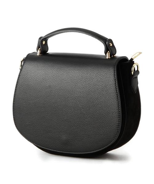 green label relaxing（グリーンレーベルリラクシング）の「MARCO BIANCHINI ラウンドポシェット（ショルダーバッグ・レディース・ブラック/ブラウン・フリー）」の3枚目の写真