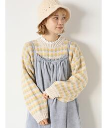 ehka sopo | 花柄ジャカードプルオーバー(ニット/セーター)