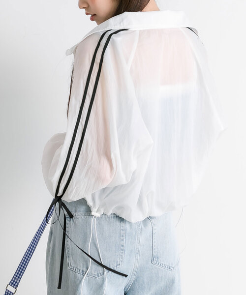 OLIVE des OLIVE(オリーブデオリーブ)の「リボンラインシアブルゾン 1041070130(ブルゾン・レディース・ブラック/グレー/オフホワイト・FREE)」の22枚目の写真