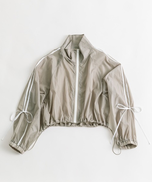 OLIVE des OLIVE(オリーブデオリーブ)の「リボンラインシアブルゾン 1041070130(ブルゾン・レディース・ブラック/グレー/オフホワイト・FREE)」の15枚目の写真