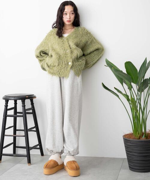 WEGO（ウィゴー）の「WEGO/スウェットジョガーパンツ（スウェットパンツ・レディース・杢グレー/ブラック/アイボリー/サックスブルー/ライトピンク・MEDIUM/SMALL）」の8枚目の写真