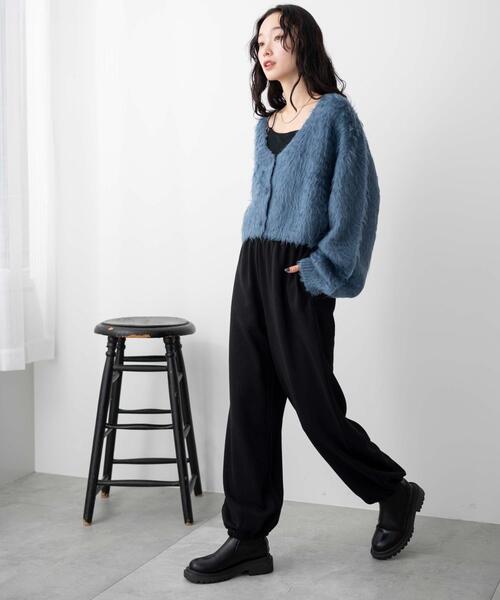 WEGO（ウィゴー）の「WEGO/スウェットジョガーパンツ（スウェットパンツ・レディース・杢グレー/ブラック/アイボリー/サックスブルー/ライトピンク・MEDIUM/SMALL）」の7枚目の写真