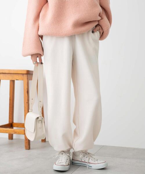 WEGO（ウィゴー）の「WEGO/スウェットジョガーパンツ（スウェットパンツ・レディース・杢グレー/ブラック/アイボリー/サックスブルー/ライトピンク・MEDIUM/SMALL）」の13枚目の写真