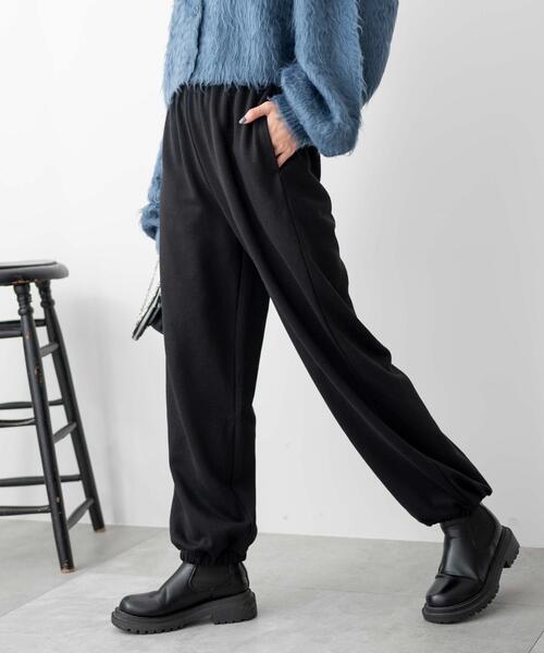 WEGO（ウィゴー）の「WEGO/スウェットジョガーパンツ（スウェットパンツ・レディース・杢グレー/ブラック/アイボリー/サックスブルー/ライトピンク・MEDIUM/SMALL）」の18枚目の写真