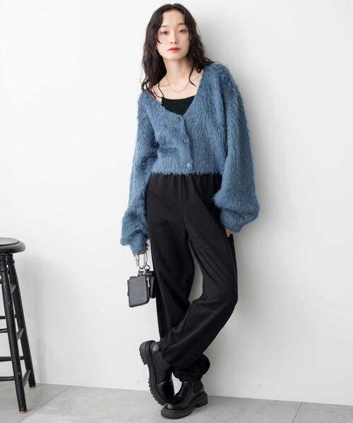 WEGO（ウィゴー）の「WEGO/スウェットジョガーパンツ（スウェットパンツ・レディース・杢グレー/ブラック/アイボリー/サックスブルー/ライトピンク・MEDIUM/SMALL）」の19枚目の写真