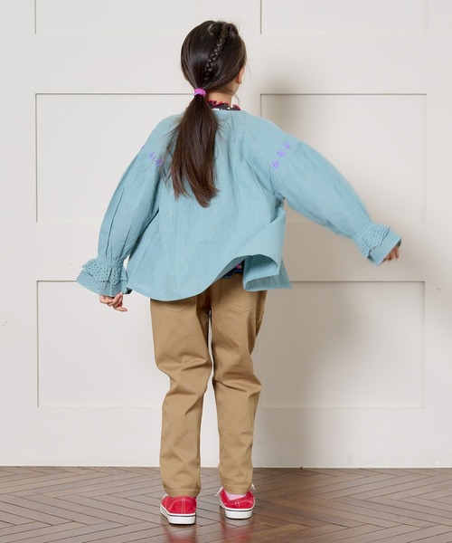 A BOND（アボンド）の「レースカフブラウス（90～150cm）（シャツ/ブラウス・キッズ・ブラック/ライトブルー・90/100/110/120/130/140/150）」の12枚目の写真