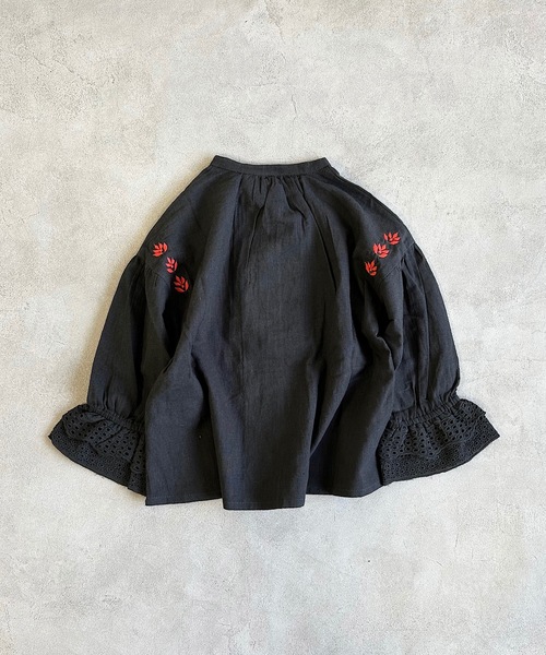 A BOND（アボンド）の「レースカフブラウス（90～150cm）（シャツ/ブラウス・キッズ・ブラック/ライトブルー・90/100/110/120/130/140/150）」の13枚目の写真