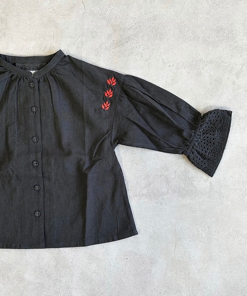 A BOND（アボンド）の「レースカフブラウス（90～150cm）（シャツ/ブラウス・キッズ・ブラック/ライトブルー・90/100/110/120/130/140/150）」の16枚目の写真