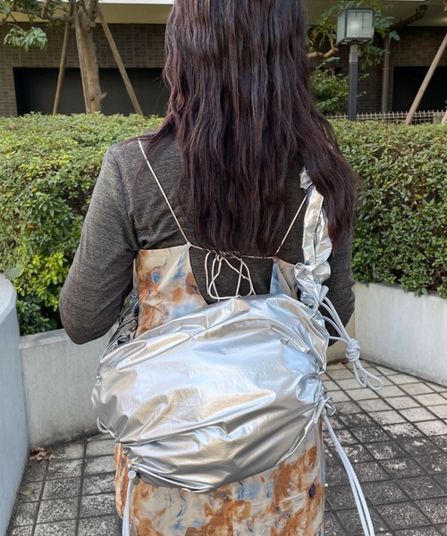 WEGO（ウィゴー）の「WEGO/ドロストギャザーショルダー（ショルダーバッグ・レディース・ホワイト/シルバー/ブラック系その他/ブラック/その他1/その他2/ホワイト系その他/ライトインディゴブルー/その他3/その他4/その他6/その他5・FREE）」の13枚目の写真