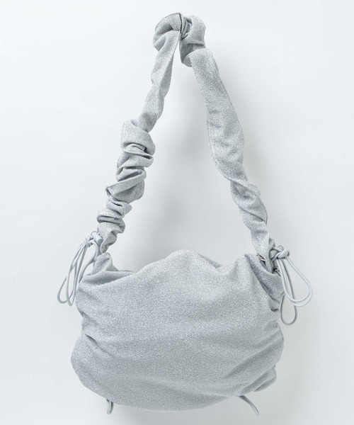 WEGO（ウィゴー）の「WEGO/ドロストギャザーショルダー（ショルダーバッグ・レディース・ホワイト/シルバー/ブラック系その他/ブラック/その他1/その他2/ホワイト系その他/ライトインディゴブルー/その他3/その他4/その他6/その他5・FREE）」の22枚目の写真