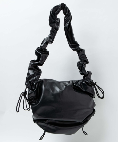 WEGO（ウィゴー）の「WEGO/ドロストギャザーショルダー（ショルダーバッグ・レディース・ホワイト/シルバー/ブラック系その他/ブラック/その他1/その他2/ホワイト系その他/ライトインディゴブルー/その他3/その他4/その他6/その他5・FREE）」の14枚目の写真