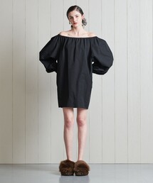 H　BEAUTY&YOUTH UNITED ARROWS | ＜H＞コットンナイロンタフタ パフスリーブドレス(ワンピース)