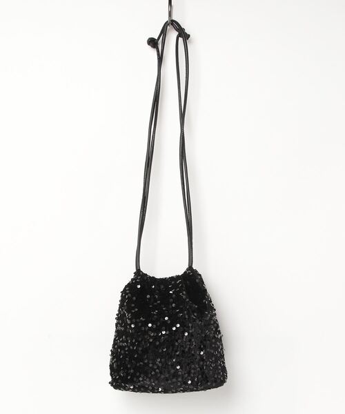 Per sist ence（パーシエンス）の「スパンコールキラキラ巾着ショルダー（ショルダーバッグ・レディース・ブラック/グレー/ブラウン/A/シルバー・FREE）」の10枚目の写真