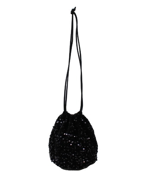 Per sist ence（パーシエンス）の「スパンコールキラキラ巾着ショルダー（ショルダーバッグ・レディース・ブラック/グレー/ブラウン/A/シルバー・FREE）」の7枚目の写真