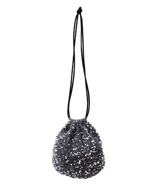 Per sist ence（パーシエンス）の「スパンコールキラキラ巾着ショルダー（ショルダーバッグ・レディース・ブラック/グレー/ブラウン/A/シルバー・FREE）」の14枚目の写真