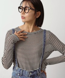 BARNYARDSTORM | シアーボーダーライトロンＴ(Tシャツ/カットソー)