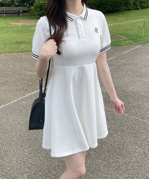 RiLi（リリ）の「ポロシャツミニワンピース【RL】（ワンピース）」 - WEAR