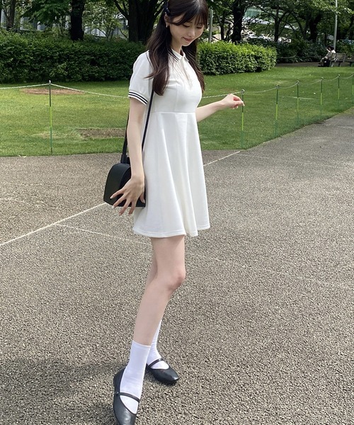 RiLi（リリ）の「ポロシャツミニワンピース【RL】（ワンピース）」 - WEAR