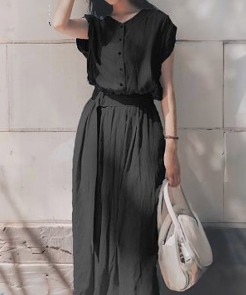 Miniministore(ミニミニストア)の「シャツワンピース レディース(シャツワンピース・レディース・イエロー/ブラック/ブルー・L/S/M)」の1枚目の写真