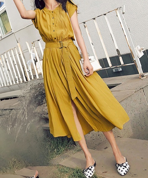 Miniministore(ミニミニストア)の「シャツワンピース レディース(シャツワンピース・レディース・イエロー/ブラック/ブルー・L/S/M)」の12枚目の写真