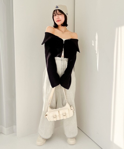 Heather(ヘザー)の「【NEW ERA】Basic Cuff Knit 989328(ニットキャップ/ビーニー・レディース・ブラック/アイボリー・ONE SIZE)」の8枚目の写真