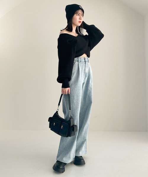Heather(ヘザー)の「【NEW ERA】Basic Cuff Knit 989328(ニットキャップ/ビーニー・レディース・ブラック/アイボリー・ONE SIZE)」の13枚目の写真