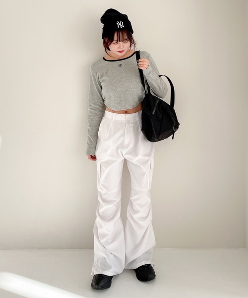 Heather(ヘザー)の「【NEW ERA】Basic Cuff Knit 989328(ニットキャップ/ビーニー・レディース・ブラック/アイボリー・ONE SIZE)」の20枚目の写真