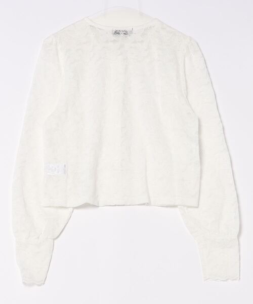 marun（マルン）の「＜大きいサイズ＞ レースカーディガン marun（カーディガン/ボレロ・レディース・オフホワイト/ブラック・L/5L/4L/3L/LL）」の18枚目の写真