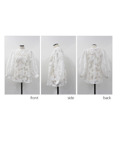 MODE ROBE（モードローブ）の「フラワーオパールブラウス（シャツ/ブラウス・レディース・ホワイト・FREE）」の15枚目の写真