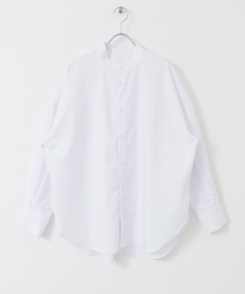 ITEMS URBANRESEARCH（アイテムズ アーバンリサーチ）の「バンドカラービッグシャツ（シャツ/ブラウス・レディース・ライトブルー/ブルー/ホワイト・FREE）」の9枚目の写真