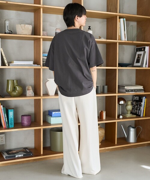 PUBLUX（パブリュクス）の「Bohemian Chop/ボヘミアンチョップ パーカーDOG アニマルプリントTシャツ　限定展開（Tシャツ/カットソー・レディース・オフホワイト/チャコールグレー/ピンク・S/M/L）」の7枚目の写真