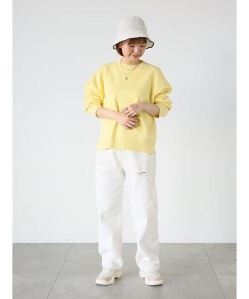 Lugnoncure（ルノンキュール）の「ダメージデニムパンツ（その他パンツ・レディース・ブラック/オフホワイト/ブルー・S/M/L）」の9枚目の写真