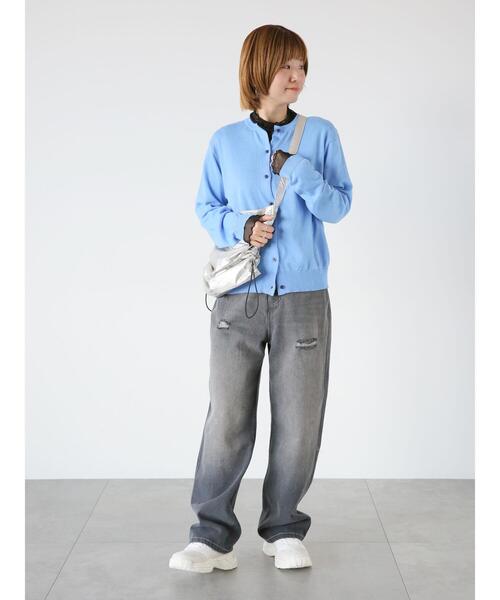 Lugnoncure（ルノンキュール）の「ダメージデニムパンツ（その他パンツ・レディース・ブラック/オフホワイト/ブルー・S/M/L）」の17枚目の写真