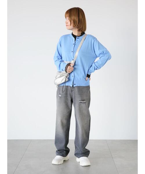 Lugnoncure（ルノンキュール）の「ダメージデニムパンツ（その他パンツ・レディース・ブラック/オフホワイト/ブルー・S/M/L）」の18枚目の写真