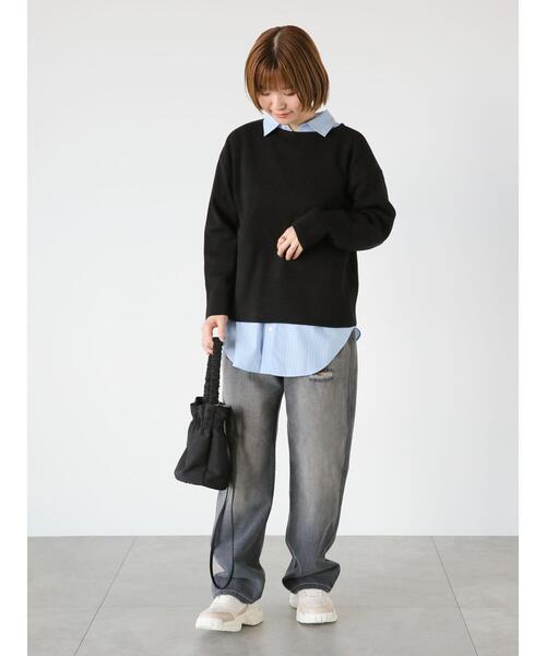 Lugnoncure（ルノンキュール）の「ダメージデニムパンツ（その他パンツ・レディース・ブラック/オフホワイト/ブルー・S/M/L）」の21枚目の写真