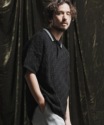 ANGENEHM（アンゲネーム）の「mhs2157- Crochet needle knitting polo shirt ポロシャツ（ポロシャツ）」