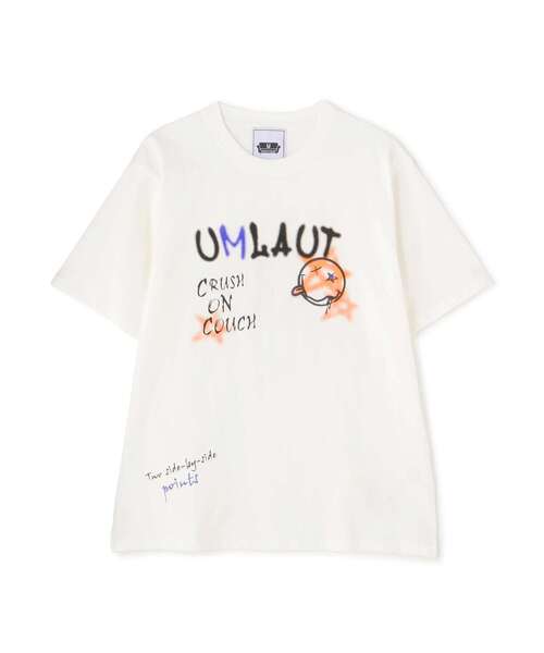 L.H.P（エルエイチピー）の「【WEB&DEPOT限定】UMLAUT/ウムラウト/グラフィックTEE（Tシャツ/カットソー・レディース・ブラック/ホワイト・L/M）」の2枚目の写真