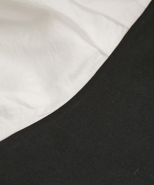 ROPE' PICNIC(ロペピクニック)の「袖異素材カットトップス(Tシャツ/カットソー・レディース・オフホワイト/ライトグレー/ブラック・38)」の12枚目の写真