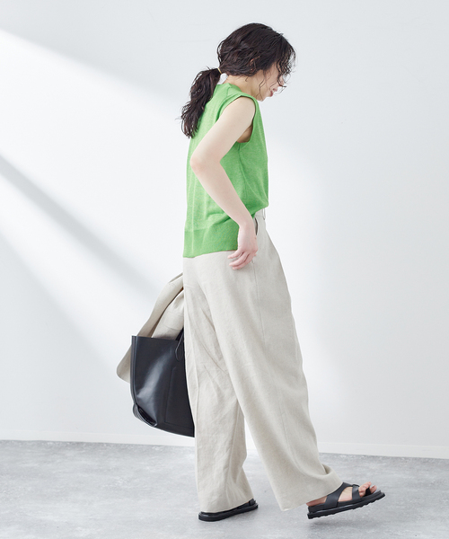 journal standard L'essage（ジャーナルスタンダードレサージュ）の「GALAXY シアーベスト（ベスト・レディース・ライトグレー/モスグリーン/チャコールグレー・FREE）」の18枚目の写真