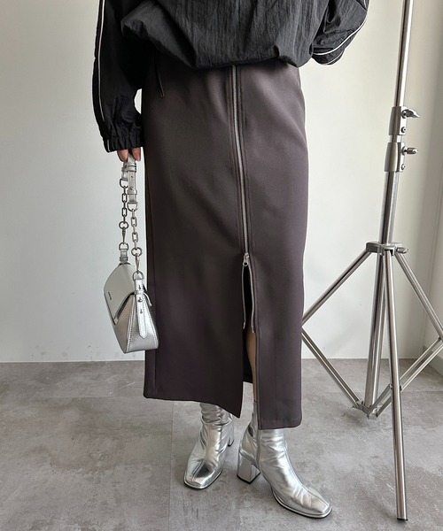 セール】ダブルジップナロースカート【ZOZOTOWN限定アイテム