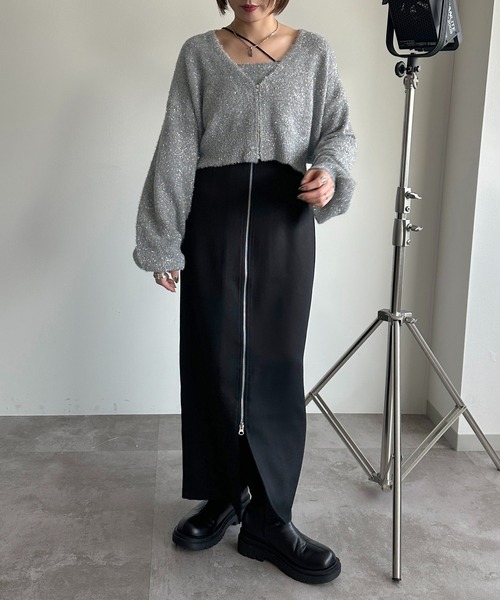 Diesel ジョグ　ダブルジップ　ベロアスカート Diesel ジョグ ダブルジップ ベロアスカート